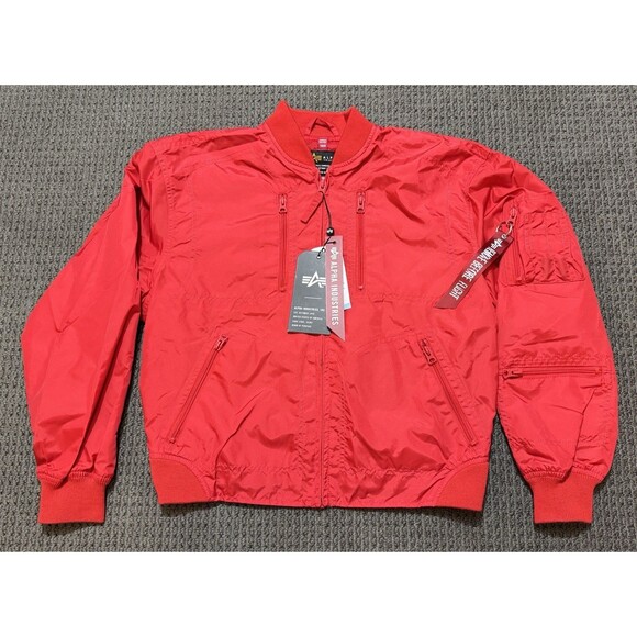 Alpha Industries Recon Utility Jacket Womens Size M Spicy Red NWT Sample Edition - Picture 1 of 10